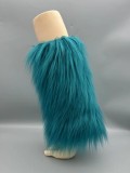 Autumn And Winter Imitation Wool Boot Covers Plush Socks Maxi Fur High Leggings Sleeves For Women