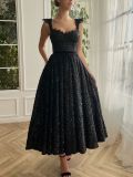Women's Plus Size Sequined Straps A-Line Formal Party Dress