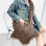 Fashion Girl Furry Messenger Bag