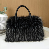 Fur Plush Bag Fashion Portable Shoulder Imitation Fur Bag