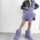 Fashion Girl Furry Messenger Bag
