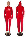 Plus Size Women's Sexy Fashion Printed Sports Two-Piece Pants Set
