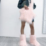 Fashion Girl Furry Messenger Bag