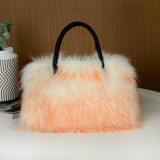 Fur Plush Bag Fashion Portable Shoulder Imitation Fur Bag