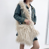 Fashion Girl Furry Messenger Bag