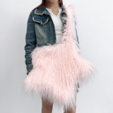 Fashion Girl Furry Messenger Bag