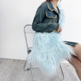 Fashion Girl Furry Messenger Bag