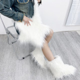 Fashion Girl Furry Messenger Bag