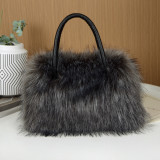Fur Plush Bag Fashion Portable Shoulder Imitation Fur Bag