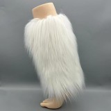 Autumn And Winter Imitation Wool Boot Covers Plush Socks Maxi Fur High Leggings Sleeves For Women
