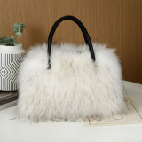 Fur Plush Bag Fashion Portable Shoulder Imitation Fur Bag