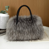 Fur Plush Bag Fashion Portable Shoulder Imitation Fur Bag