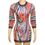 Women Autumn Sexy Long Sleeve Hollow Dress