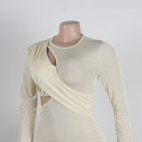 Sexy Slim Side Open Waist Nightclub Bodycon Dress