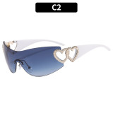 Sunglasses Rimless One-Piece Sunglasses For Women