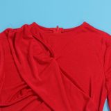 Sexy Slim Side Open Waist Nightclub Bodycon Dress