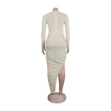 Sexy Slim Side Open Waist Nightclub Bodycon Dress