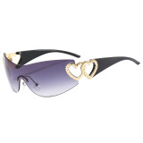 Sunglasses Rimless One-Piece Sunglasses For Women
