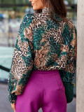 Loose Fit Shirt Spring And Autumn Digital Printed Comfortable Casual Long Sleeve Shirt For Women