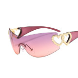 Sunglasses Rimless One-Piece Sunglasses For Women