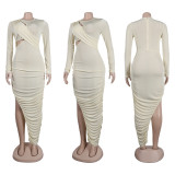 Sexy Slim Side Open Waist Nightclub Bodycon Dress