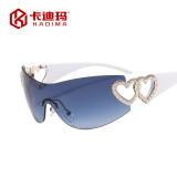 Sunglasses Rimless One-Piece Sunglasses For Women