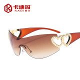Sunglasses Rimless One-Piece Sunglasses For Women
