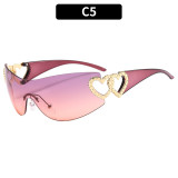 Sunglasses Rimless One-Piece Sunglasses For Women