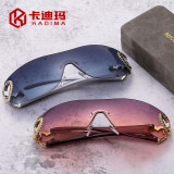 Sunglasses Rimless One-Piece Sunglasses For Women