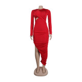 Sexy Slim Side Open Waist Nightclub Bodycon Dress