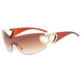Sunglasses Rimless One-Piece Sunglasses For Women