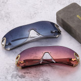 Sunglasses Rimless One-Piece Sunglasses For Women