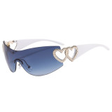 Sunglasses Rimless One-Piece Sunglasses For Women