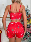 Sexy Christmas Outfits Christmas Women Pajamas Two Piece Nightwear