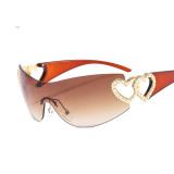 Sunglasses Rimless One-Piece Sunglasses For Women