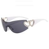 Sunglasses Rimless One-Piece Sunglasses For Women