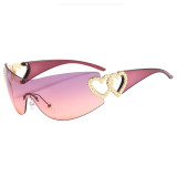 Sunglasses Rimless One-Piece Sunglasses For Women