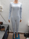 Women Long Sleeve Casual Jumpsuit