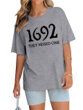 Women Front and Back Black and White Loose-Cut