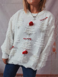 Christmas Women Pearl Christmas New Year Sweater