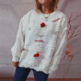 Christmas Women Pearl Christmas New Year Sweater