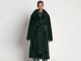 Women Faux furry Long Sleeve Jacket