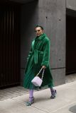 Women Faux furry Long Sleeve Jacket