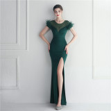 Plus Size Women Sequin Formal Party Maxi Evening Dress