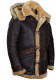 Men's zipper pocket hooded Faux furry jacket