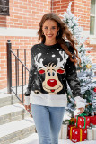Christmas Women jacquard Casual knitting sweater