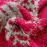 Christmas Women Autumn and Winter Loose Snowflake Round Neck Long Sleeve Sweater