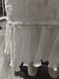Plus Size Women Lace Embroidered Loose Shirt Dress