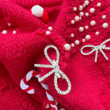 Christmas Women Pearl Christmas New Year Sweater