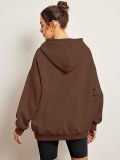 Women's Autumn Solid Color Long Sleeve Oversized Loose Hoodies